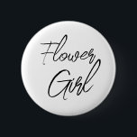 Badge Rond 5 Cm Script de brosse moderne Fleur Fête de mariée fill<br><div class="desc">Design moderne et élégant imprimé Moderne Brush Script Flower Flower Bridal Party bouton qui peut être customisé avec votre texte. Cliquez sur le bouton "Customiser" et utilisez notre outil de conception pour modifier ce modèle. Découvrez le magasin Graphic Art Design pour d'autres produits qui correspondent à ce design !</div>