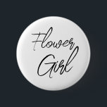 Badge Rond 5 Cm Script de brosse moderne Fleur Fête de mariée fill<br><div class="desc">Design moderne et élégant imprimé Moderne Brush Script Flower Flower Bridal Party bouton qui peut être customisé avec votre texte. Cliquez sur le bouton "Customiser" et utilisez notre outil de conception pour modifier ce modèle. Découvrez le magasin Graphic Art Design pour d'autres produits qui correspondent à ce design !</div>