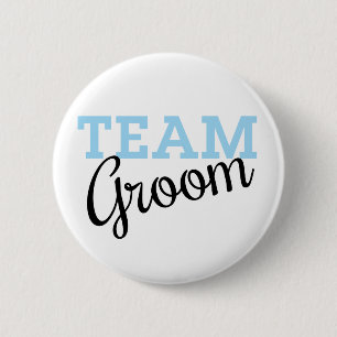 Badge Rond 5 Cm Script Team Groom