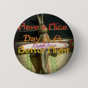 Badge Rond 5 Cm Sculpture de lapin de bronze avec citations inspir