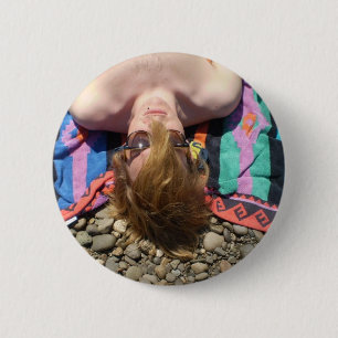 Badge Rond 5 Cm Se baigner de Sun