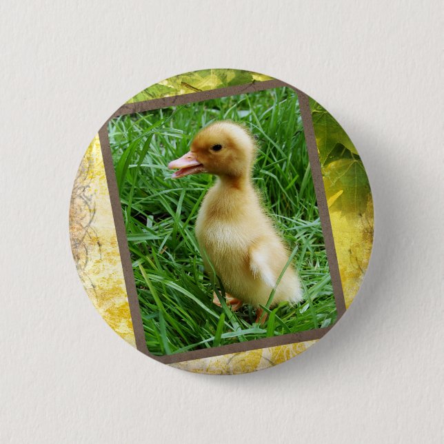 Badge Rond 5 Cm Se pencher dans l'herbe (Devant)