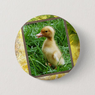 Badge Rond 5 Cm Se pencher dans l'herbe