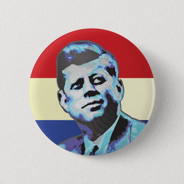 Badge Rond 5 Cm Se rappeler John F. Kennedy (Devant)