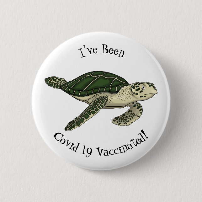 Badge Rond 5 Cm Sea turtle cartoon (Devant)