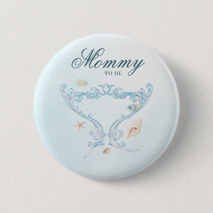 Badge Rond 5 Cm Sea You Soon Rococo Maman Future Maman Baby Shower