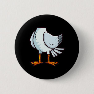 Badge Rond 5 Cm Seagull drôle Halloween Costume de fête Cosplay Se