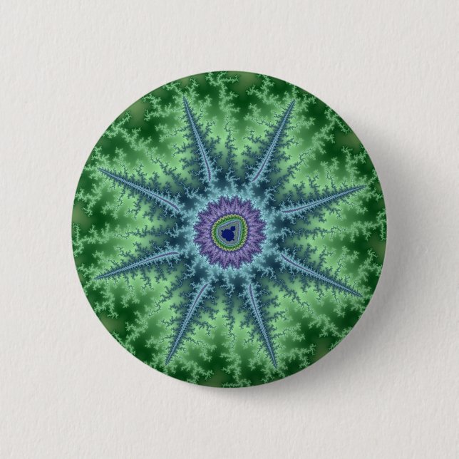Badge Rond 5 Cm Seastar - fractale (Devant)