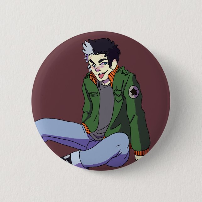 Badge Rond 5 Cm Sebastion (Devant)