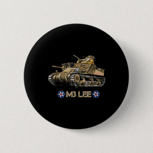Badge Rond 5 Cm Seconde Guerre mondiale American Medium Tank M3 Le