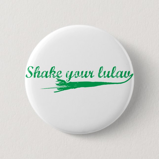 Badge Rond 5 Cm Secouez votre Lulav (Devant)