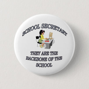 BADGE ROND 5 CM SECRÉTAIRE D'ÉCOLE