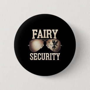 Badge Rond 5 Cm Sécurité des fées Anniversaire Famille Costume d'H