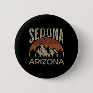 Badge Rond 5 Cm Sedona Arizona Nature Randonnée Plein air