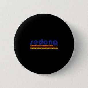 Badge Rond 5 Cm Sedona arizona rétro vintage usé randonnée