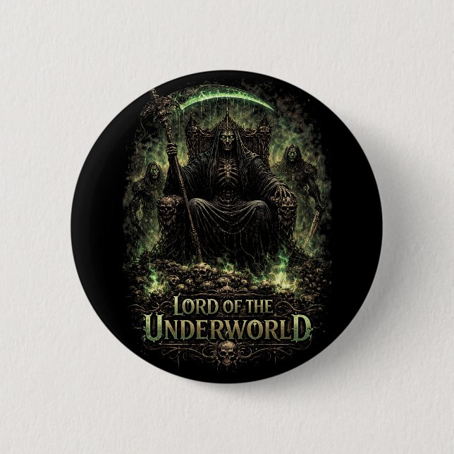 Badge Rond 5 Cm Seigneur des Enfers (Devant)