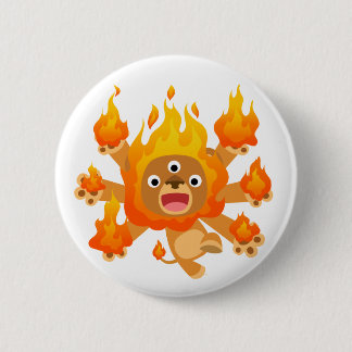 Badge Rond 5 Cm Seigneur du feu ! ! insigne de bouton (de lion