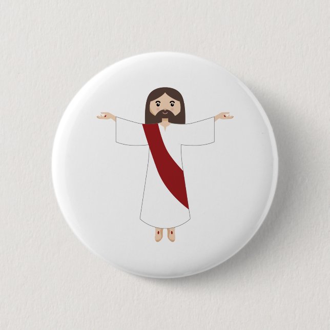 Badge Rond 5 Cm Seigneur Jésus-Christ (Devant)
