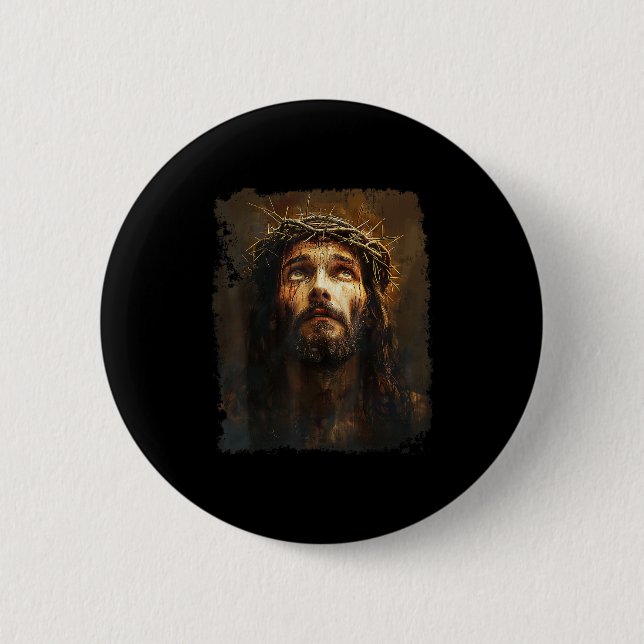 Badge Rond 5 Cm Seigneur Jésus-Christ  (Devant)