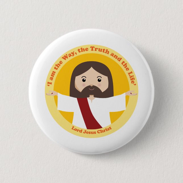 Badge Rond 5 Cm Seigneur Jésus-Christ (Devant)