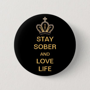 Badge Rond 5 Cm Séjour sobre et vie d'amour