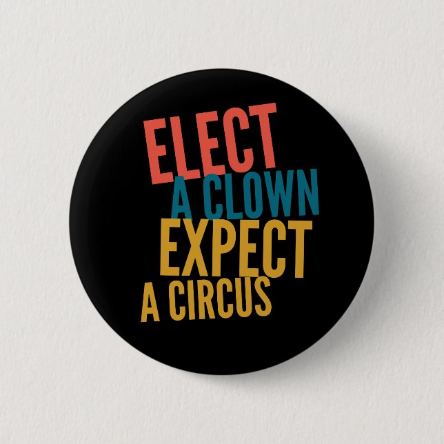 Badge Rond 5 Cm Sélectionnez un bouton clown (Devant)