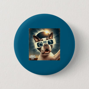 Badge Rond 5 Cm Selfie Enfants Boston Terrier Femmes Hommes