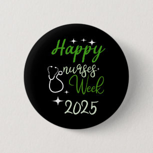 Badge Rond 5 Cm Semaine d'appréciation des infirmières - Joyeuses