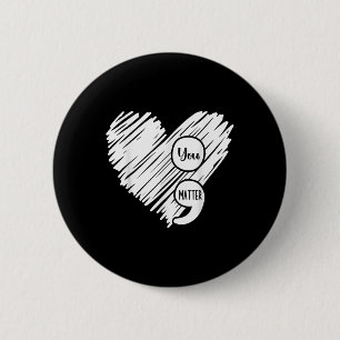 Badge Rond 5 Cm Semaine de sensibilisation à la santé mentale Poin
