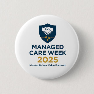 Badge Rond 5 Cm Semaine des soins gérés 2025 - Bouton de 2,25 pouc