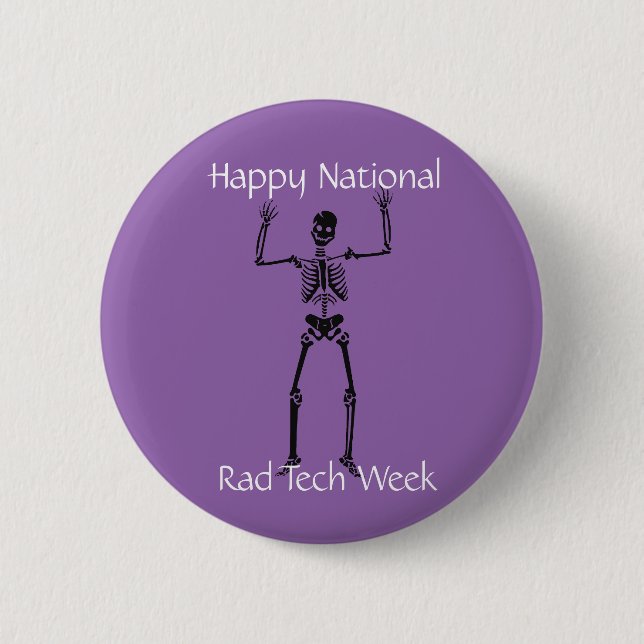 Badge Rond 5 Cm Semaine heureuse de technologie de rad de (Devant)