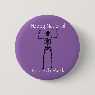 Badge Rond 5 Cm Semaine heureuse de technologie de rad de