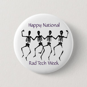 Badge Rond 5 Cm Semaine heureuse de technologie de rad de