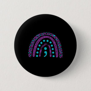 Badge Rond 5 Cm Semicolon de sensibilisation au suicide - Préventi