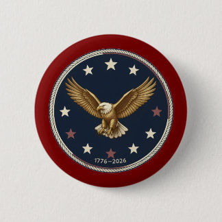 Badge Rond 5 Cm Semiquincentennial USA 250 Anniversary Buttons