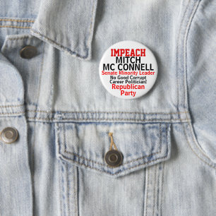 Badge Rond 5 Cm Sénat Mc Connell républicain MODIFIER Nom Détails
