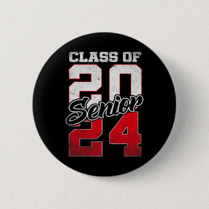 Badge Rond 5 Cm Senior 2024 Class Of 2024 Seniors Graduation 2024