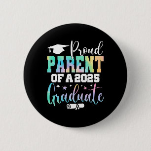 Badge Rond 5 Cm Senior 2025 Fier Parent D'Un Cl De 2025 Diplômé
