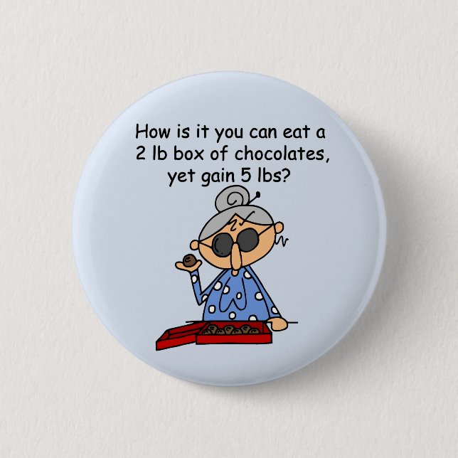 Badge Rond 5 Cm Sens de chocolat (Devant)