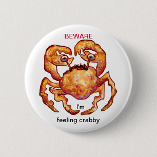 Badge Rond 5 Cm sensation de crabe