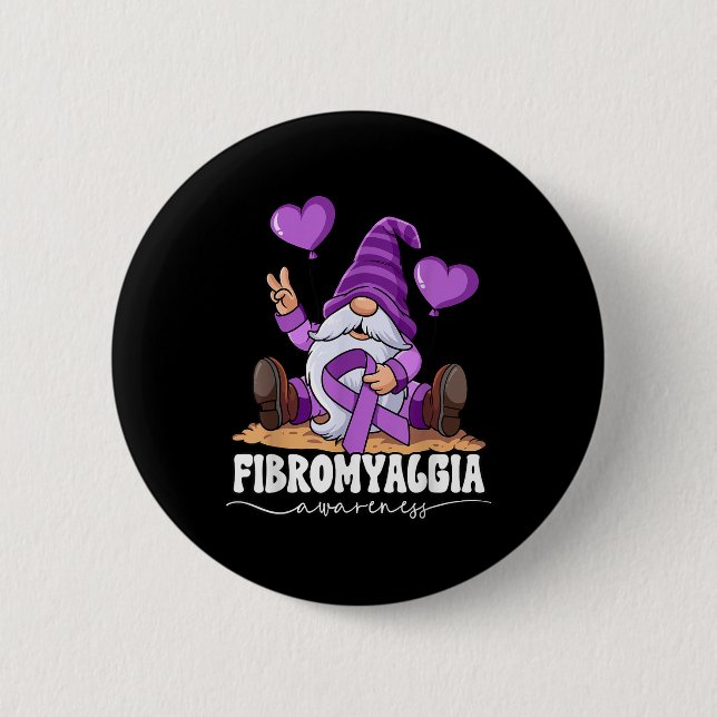Badge Rond 5 Cm Sensibilisation à la fibromyalgie (Devant)