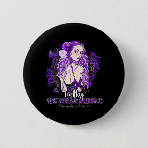 Badge Rond 5 Cm Sensibilisation à la fibromyalgie en mai nous port