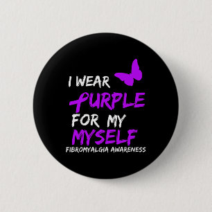 Badge Rond 5 Cm Sensibilisation à la fibromyalgie Je porte le viol