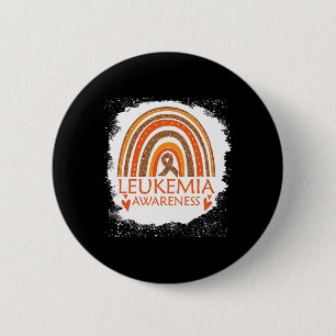 Badge Rond 5 Cm Sensibilisation à la leucémie Bleu arc-en-ciel Ora