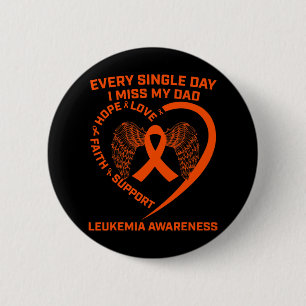 Badge Rond 5 Cm Sensibilisation à la leucémie cardiaque du ruban o