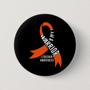 Badge Rond 5 Cm Sensibilisation à la leucémie guerrière Cancer du 