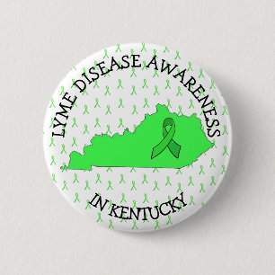 Badge Rond 5 Cm Sensibilisation à la maladie de Lyme dans le Kentu