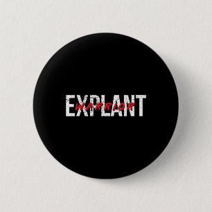 Badge Rond 5 Cm Sensibilisation à la maladie des implants mammaire