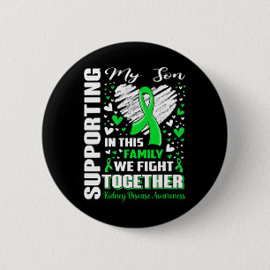 Badge Rond 5 Cm Sensibilisation à la maladie rénale de mon fils