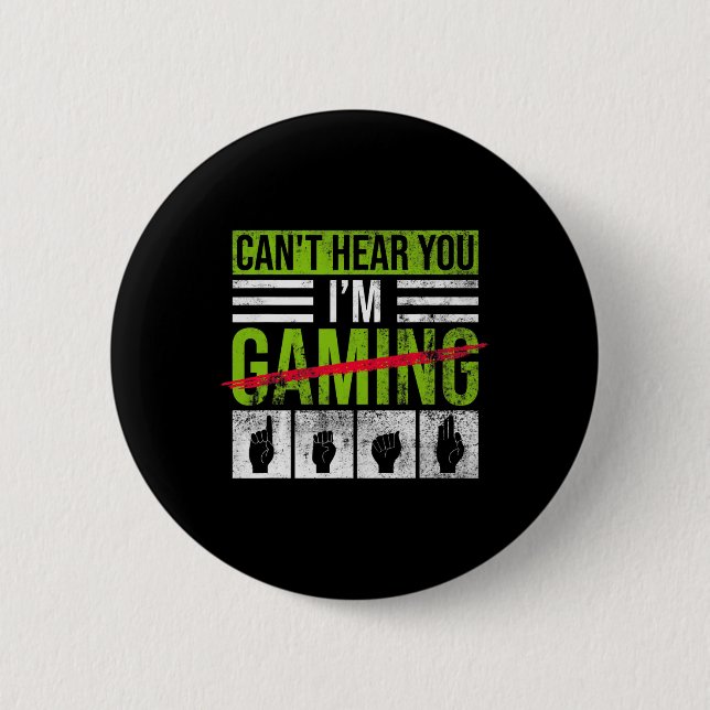 Badge Rond 5 Cm Sensibilisation à la perte auditive et fierté des  (Devant)